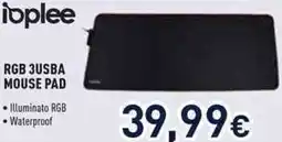 Unieuro ioplee RGB 3USBA MOUSE PAD offerta