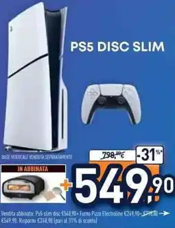 Unieuro PS5 DISC SLIM offerta