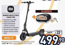 Unieuro MONOPATTINO ELETTRICO XIAOMI 5 PRO offerta