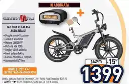 Unieuro SMARTWAY FAT-BIKE PEDALATA ASSISTITA K1 offerta