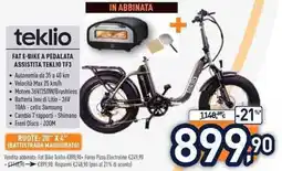 Unieuro FAT E-BIKE A PEDALATA ASSISTITA TEKLIO TF3 offerta