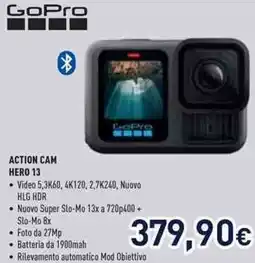 Unieuro GoPro ACTION CAM HERO 13 offerta