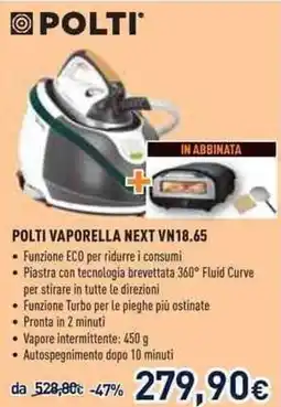 Unieuro POLTI VAPORELLA NEXT VN18.65 offerta