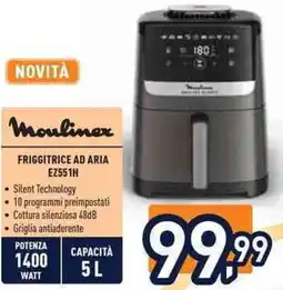 Unieuro Moulinex FRIGGITRICE AD ARIA EZ551H offerta