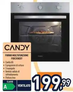 Unieuro CANDY FORNO MULTIFUNZIONE FIDCX502IT offerta