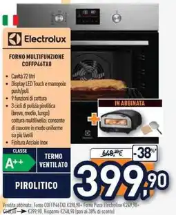 Unieuro Electrolux FORNO MULTIFUNZIONE COFFP46TXO offerta