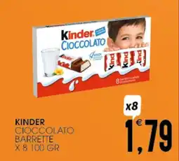 SpesAmica Kinder cioccolato barrette offerta