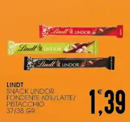 SpesAmica Lindt snack lindor fondente 60%/latte/ pistacchio offerta