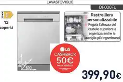 Unieuro LG LAVASTOVIGLIE DF030FL offerta