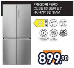 Unieuro Haier FRI GORI FERO CUBE 83 SERIE 7 HCR7818DNMM offerta
