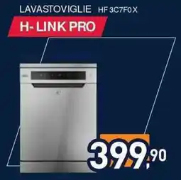 Unieuro Hoover LAVASTOVIGLIE HF3C7F0X H-LINK PRO offerta