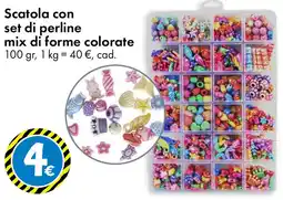 Tedi Scatola con set di perline mix di forme colorate offerta