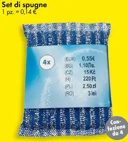 Tedi Set di spugne offerta