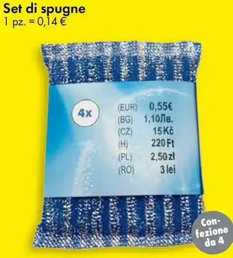 Tedi Set di spugne offerta