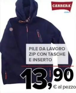 Todis Pile da lavoro zip con tasche e inserto CARRERA offerta