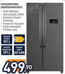 Unieuro Electroline FRIGORIFERO SBSE550NH3XE1 offerta
