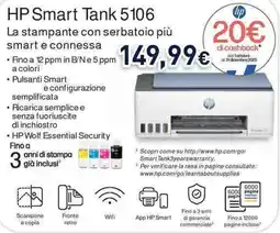 Unieuro HP Smart Tank 5106 offerta