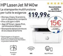 Unieuro HP LaserJet M140w offerta