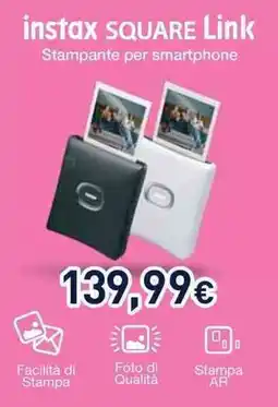 Unieuro instax SQUARE Link Stampante per smartphone offerta