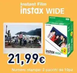 Unieuro Instant Film instax WIDE offerta