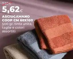 Ipercoop Asciugamano coop cm 60x100 offerta