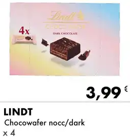 Iper Tosano LINDT Chocowafer nocc/dark x 4 offerta