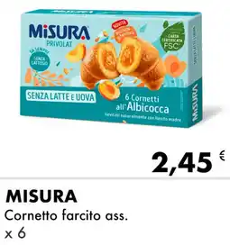 Iper Tosano MISURA Cornetto farcito ass. x 6 offerta