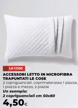 Ipercoop Accessori letto in microfibra trapuntati LE COSE offerta