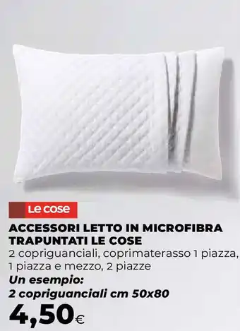 Accessori letto in microfibra trapuntati LE COSE