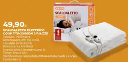 Ipercoop SCALDALETTO ELETTRICO COOP TTS-2X60DN 2 PIAZZE offerta