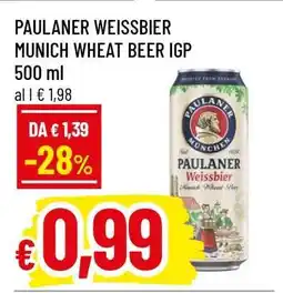 Famila PAULANER WEISSBIER MUNICH WHEAT BEER IGP 500 ml offerta