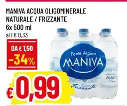 Famila MANIVA ACQUA OLIGOMINERALE NATURALE / FRIZZANTE offerta