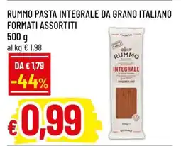 Famila RUMMO PASTA INTEGRALE DA GRANO ITALIANO FORMATI ASSORTITI offerta