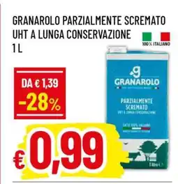 Famila GRANAROLO PARZIALMENTE SCREMATO UHT A LUNGA CONSERVAZIONE 1 L offerta