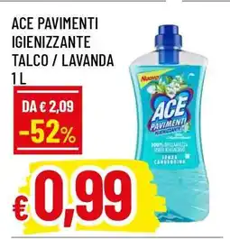Famila ACE PAVIMENTI IGIENIZZANTE TALCO / LAVANDA 1 L offerta
