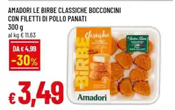 Famila Amadori Le Birbe Classiche Bocconcini con Filetti di Pollo Panati offerta