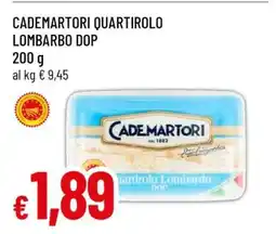 Famila CADEMARTORI QUARTIROLO LOMBARDO DOP offerta