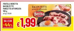 Famila FRATELLI BERETTA BACON FETTE PANCETTA AFFUMICATA offerta