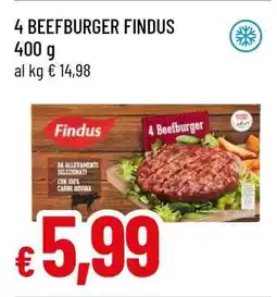 Famila 4 BEEFBURGER FINDUS offerta