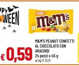Famila M&M'S PEANUT CONFETTI AL CIOCCOLATO CON ARACHIDI offerta
