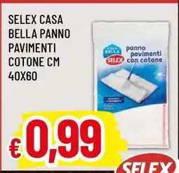 Famila SELEX CASA BELLA PANNO PAVIMENTI COTONE CM 40X60 offerta