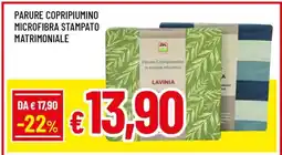 Famila PARURE COPRIPIUMINO MICROFIBRA STAMPATO MATRIMONIALE offerta