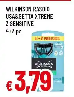 Famila WILKINSON RASOIO USA&GETTA XTREME 3 SENSITIVE offerta