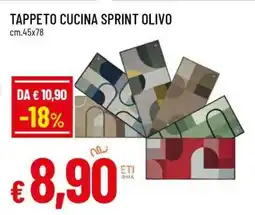 Famila TAPPETO CUCINA SPRINT OLIVO offerta