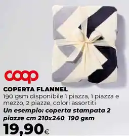 Ipercoop COOP Coperta flannel offerta