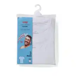 Ipercoop CONFEZIONE 3 T-SHIRT GIROCOLLO UOMO COOP offerta