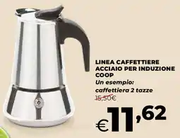 Ipercoop Linea caffettiere acciaio per induzione COOP offerta
