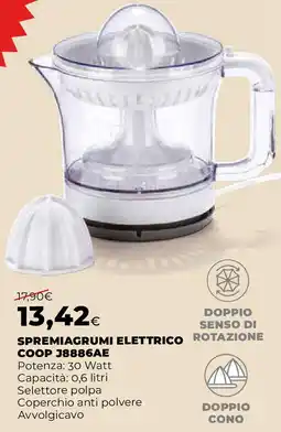 Ipercoop SPREMIAGRUMI ELETTRICO COOP J8886AE offerta