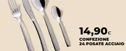 Ipercoop Confezione 24 posate acciaio offerta