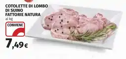 Coop Cotolette di lombo di suino fattorie natura offerta